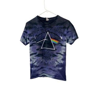 Delta Unisex Vintage Pink Floyd Prism Dark Side Of The Moon‎ Tie Dye Tee Size S